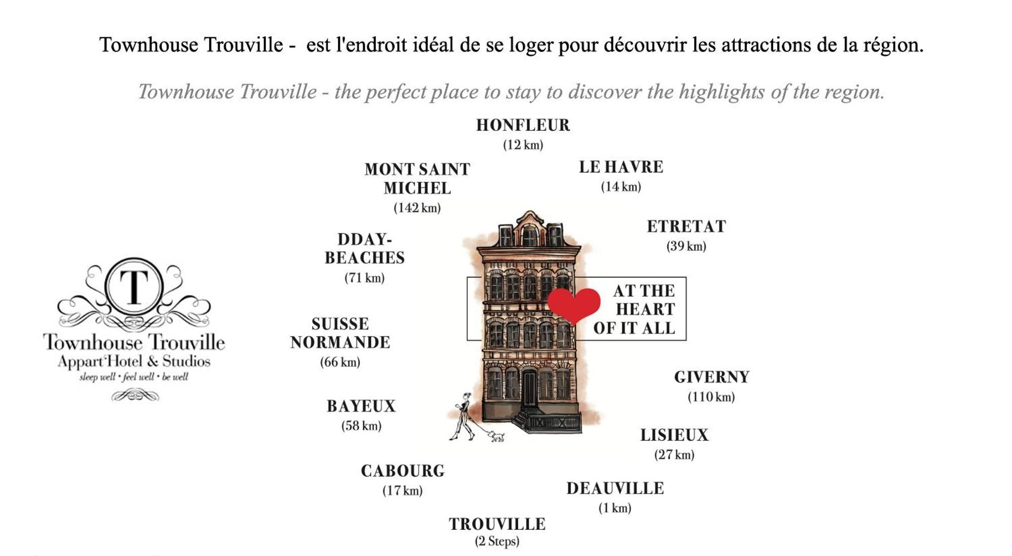 Townhouse Trouville - Appart'Hotel & Studios מראה חיצוני תמונה